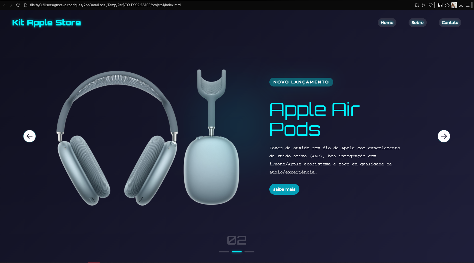 Miniatura do projeto Apple Store Replica